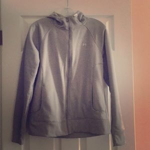 Under armour gray zip up